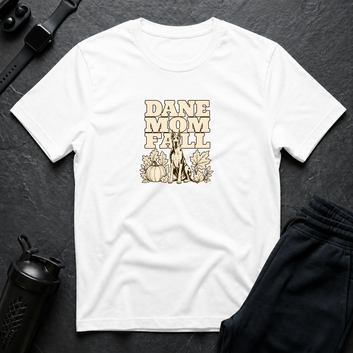 Dane Mom Fall – Great Dane T-Shirt design