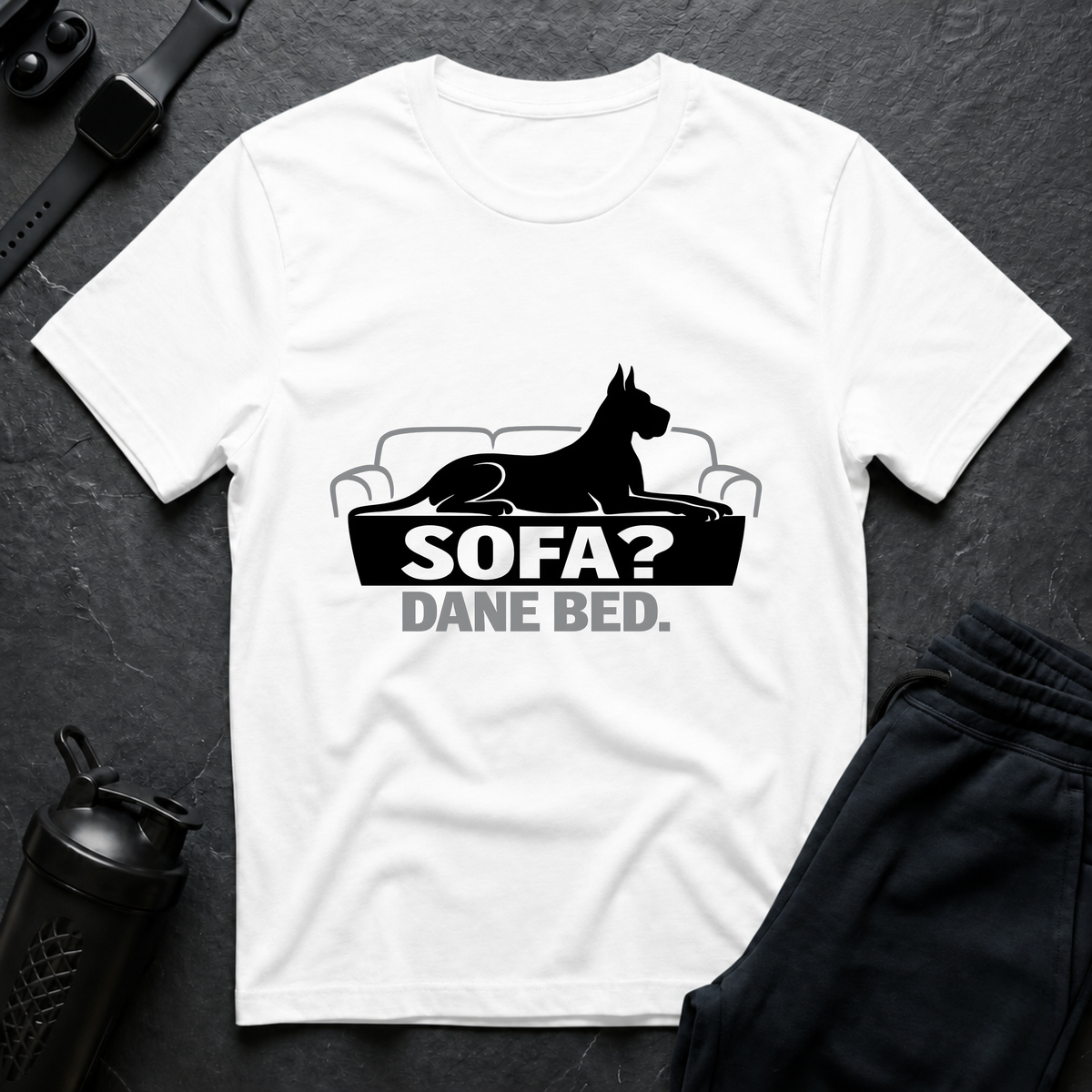 Sofa Dane Bed – Great Dane T-Shirt design