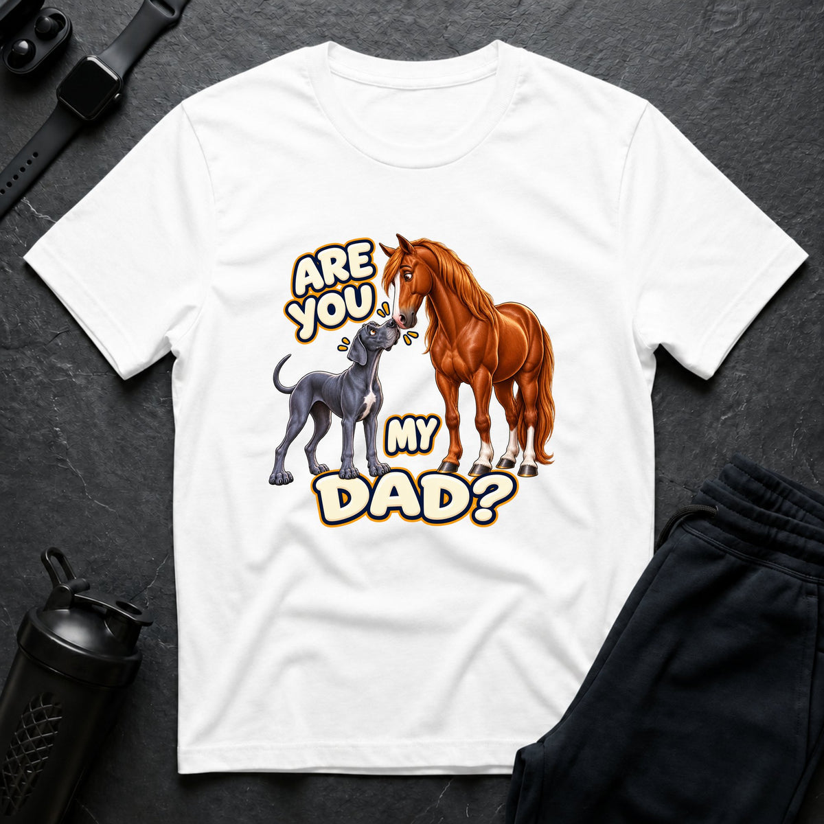 Dad Questioned – Great Dane T-Shirt design