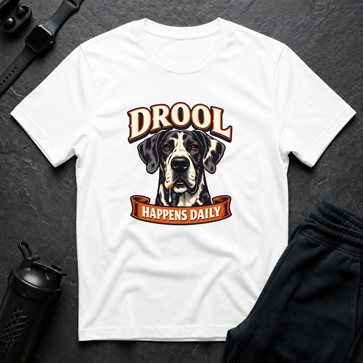 Drool Happens Daily – Great Dane T-Shirt design