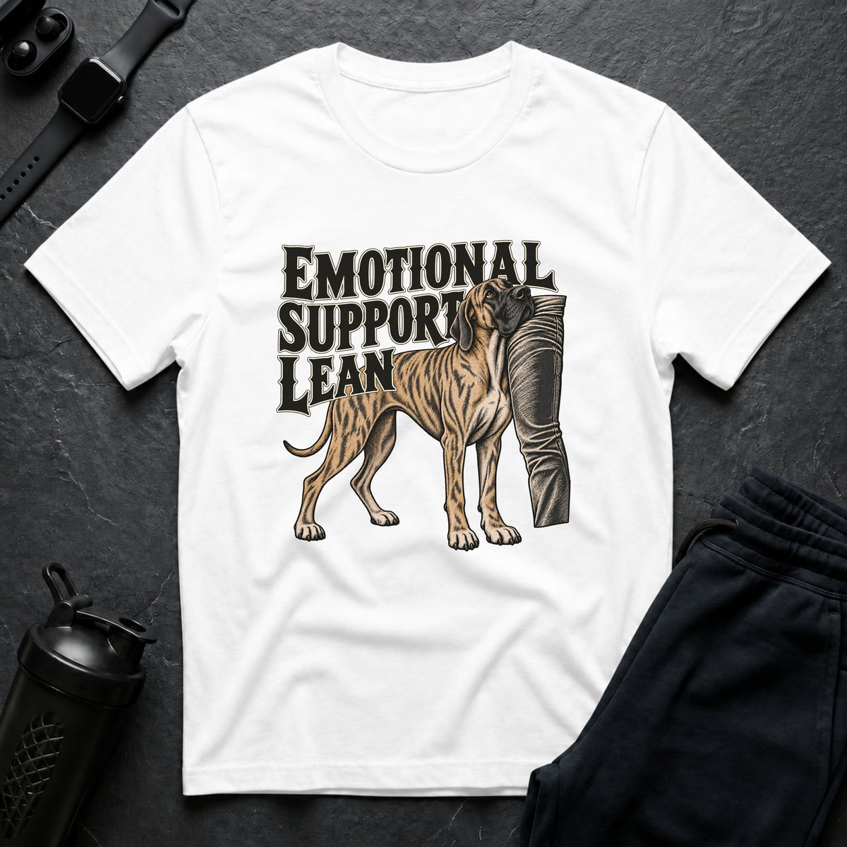Emotional Support Lean – Great Dane T-Shirt design