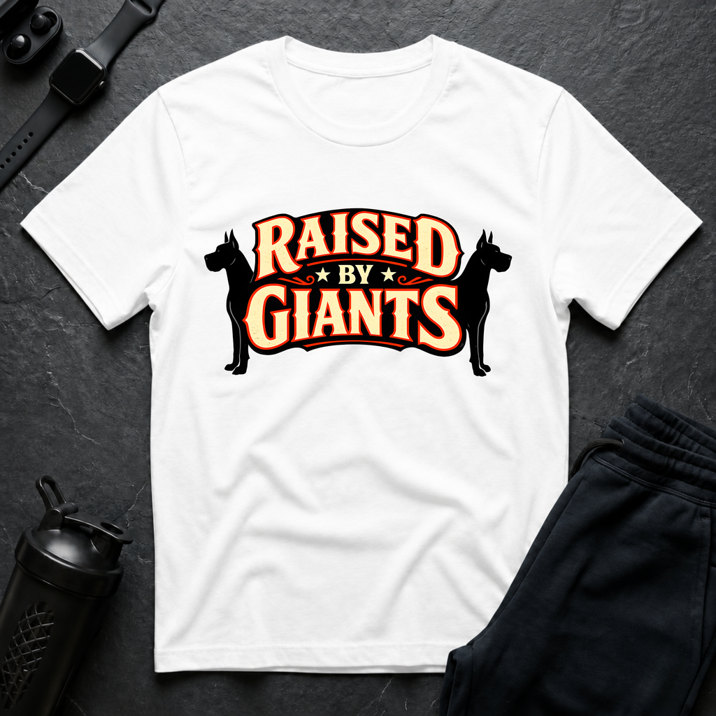 Raised By Giants – Great Dane T-Shirt design