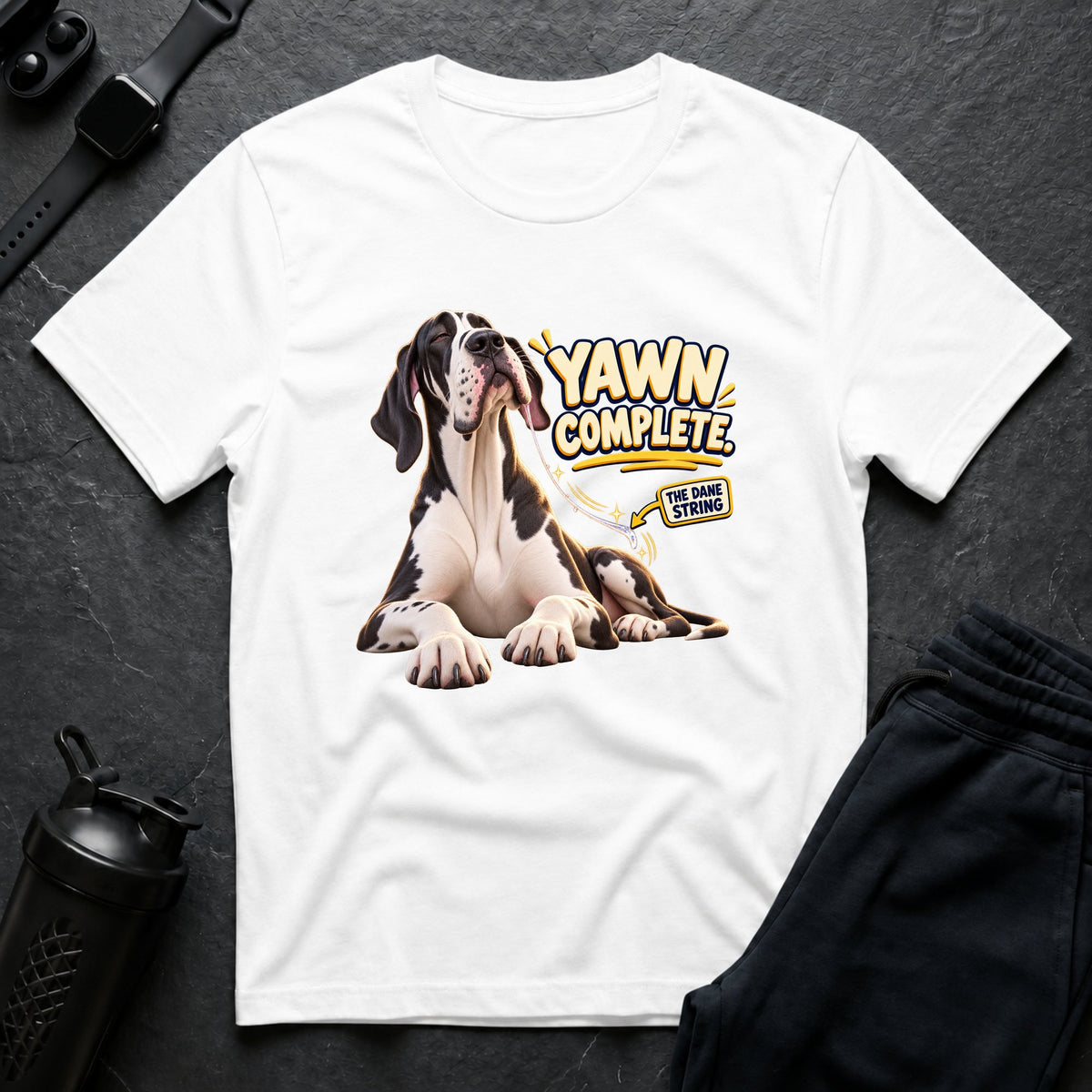 Dane Drool Charm – Great Dane T-Shirt design