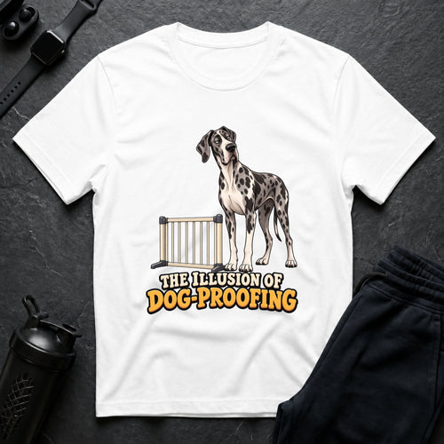 Dog Proofing Illusion – Great Dane T-Shirt design