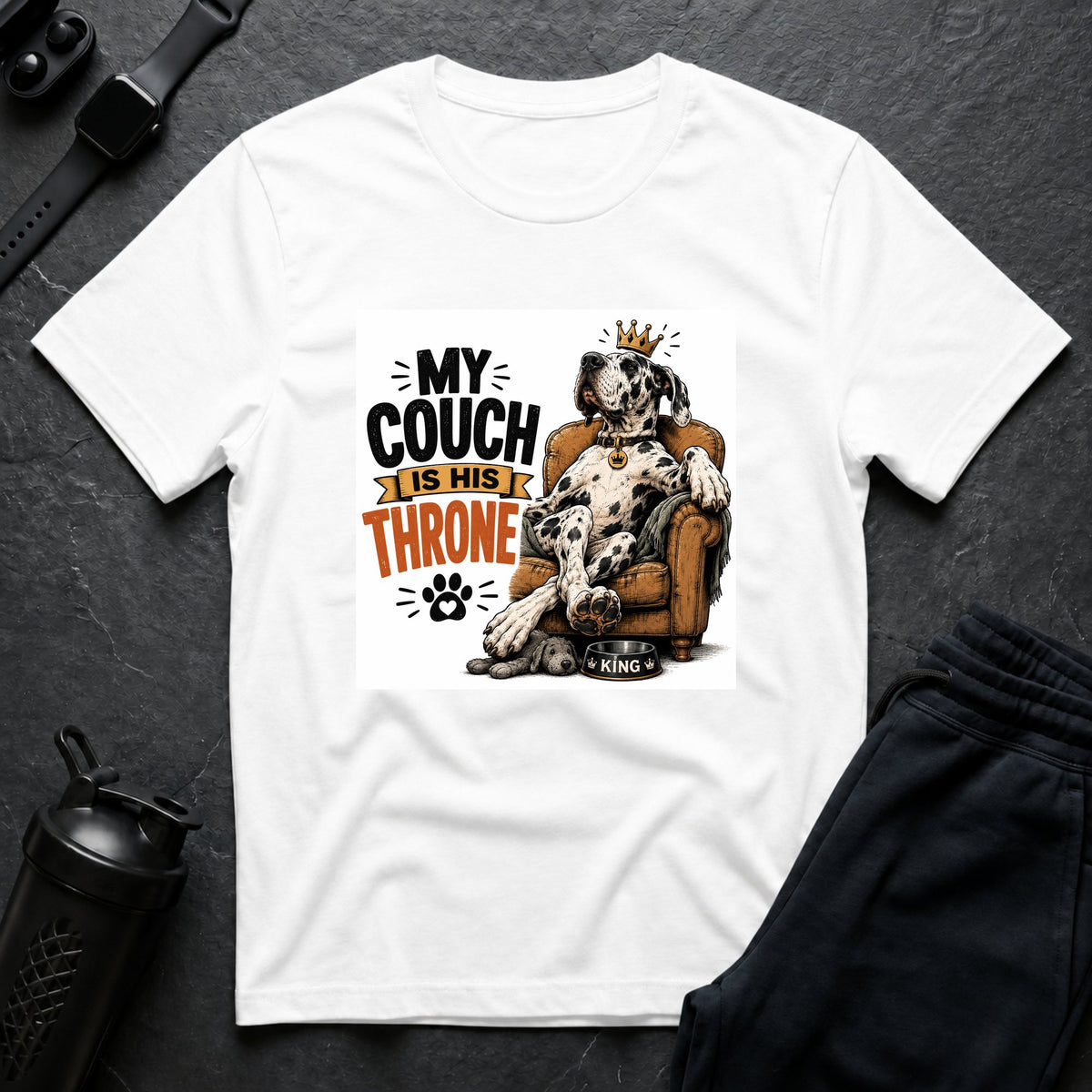 Couch Throne – Great Dane T-Shirt design