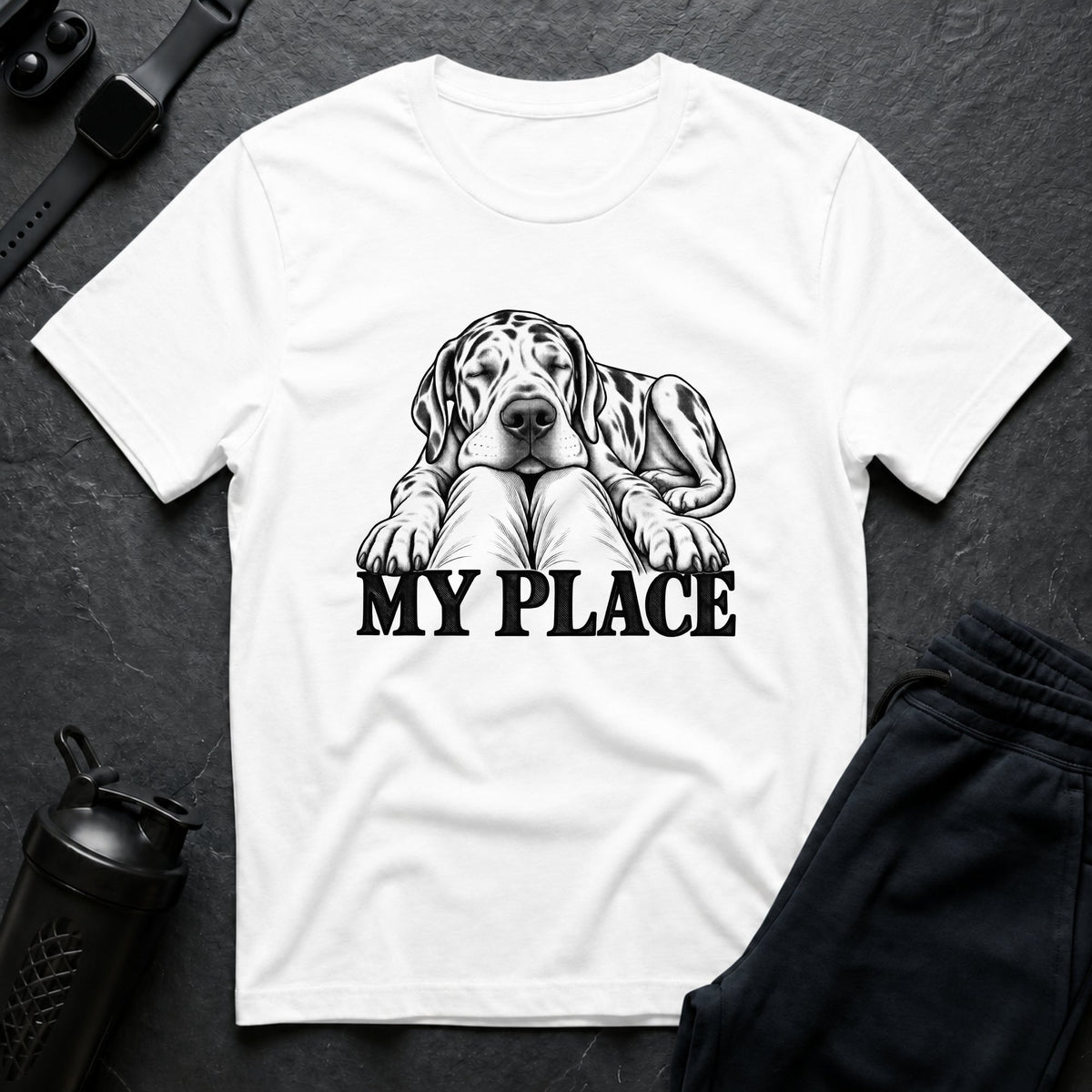 My Place – Great Dane T-Shirt design