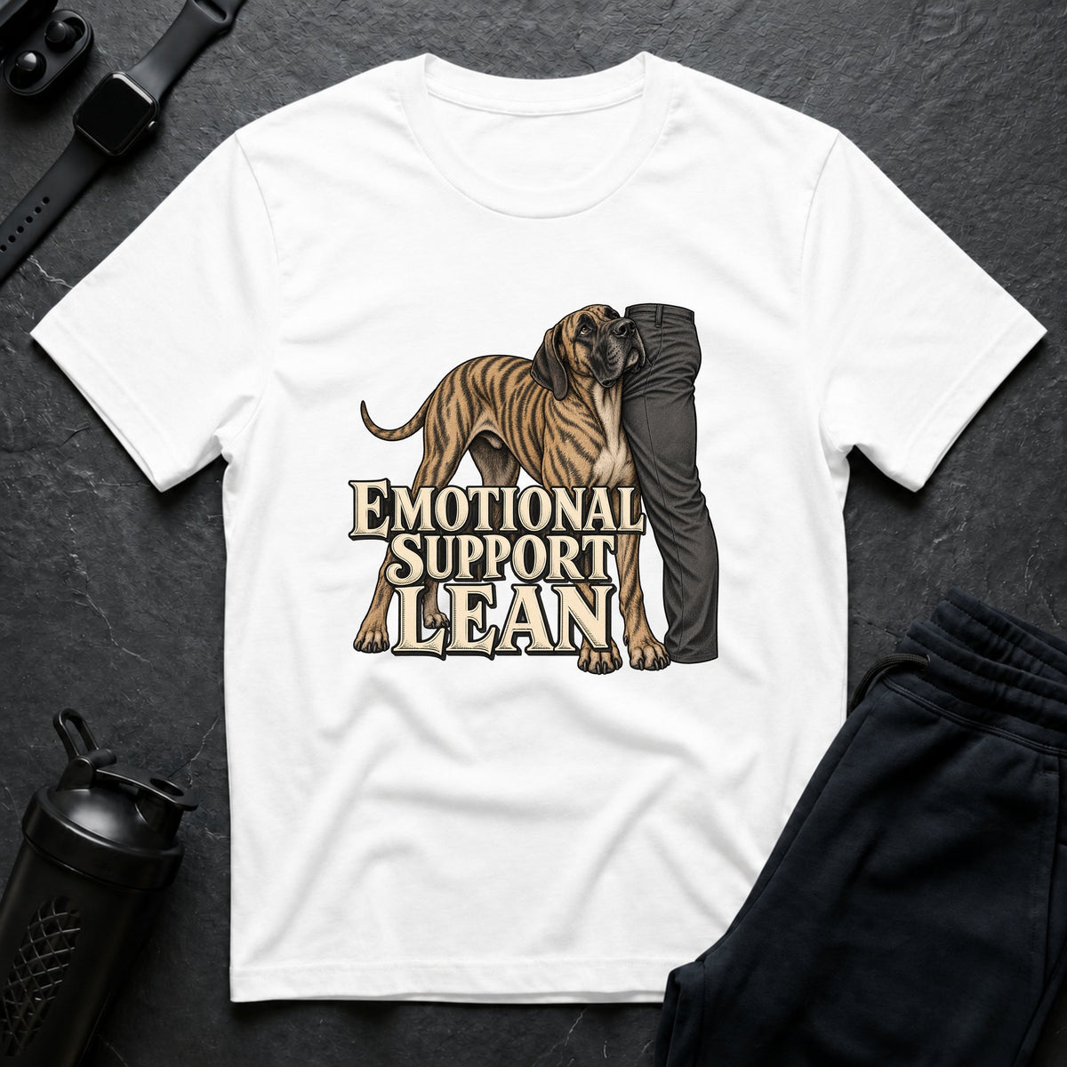 Emotional Support Lean – Great Dane T-Shirt design