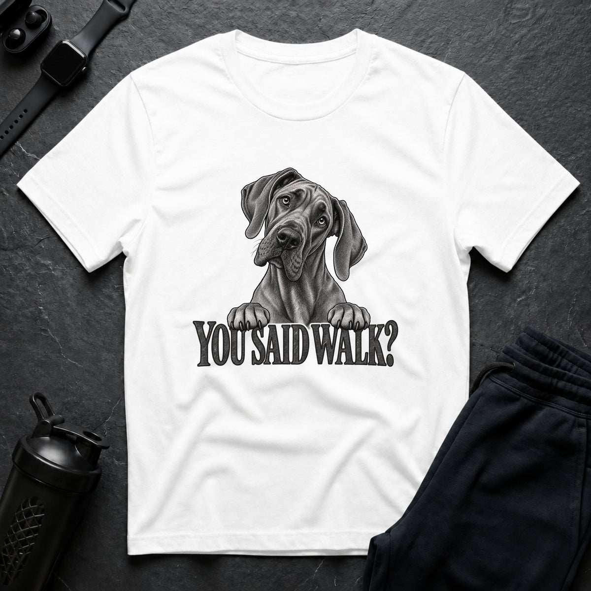 You Said Walk – Great Dane T-Shirt design