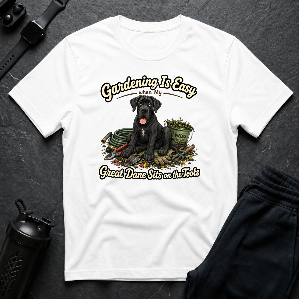Great Dane Gardening Helper