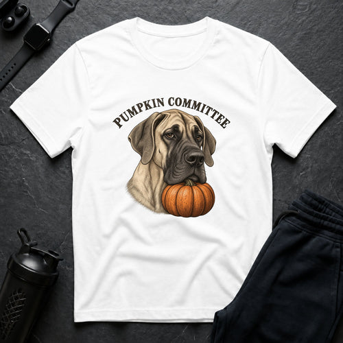 Doggy Pumpkin Patrol – Great Dane T-Shirt design