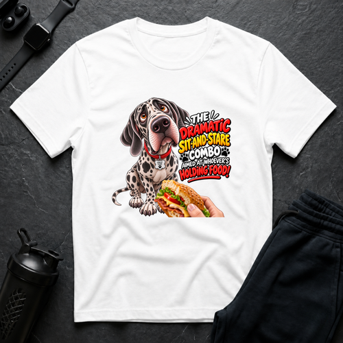 Dramatic Sit Stare – Great Dane T-Shirt design