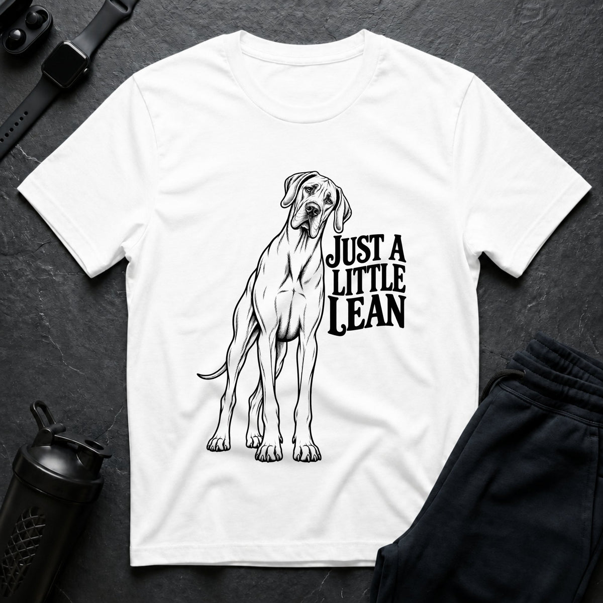 Just A Lean – Great Dane T-Shirt design