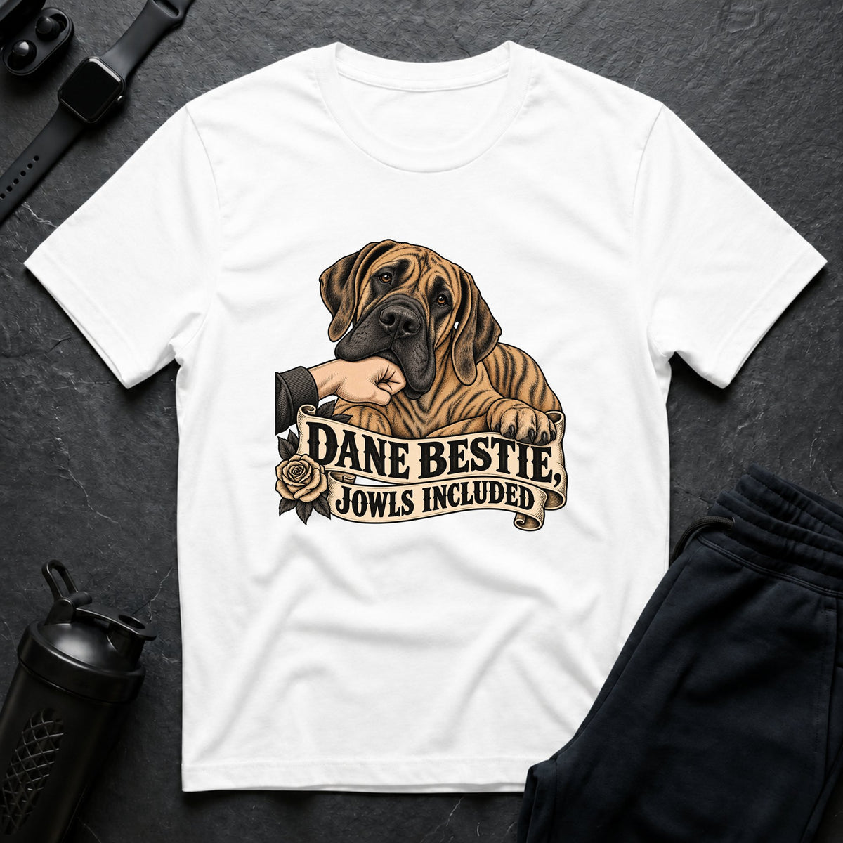 Dane Bestie Jowls – Great Dane T-Shirt
