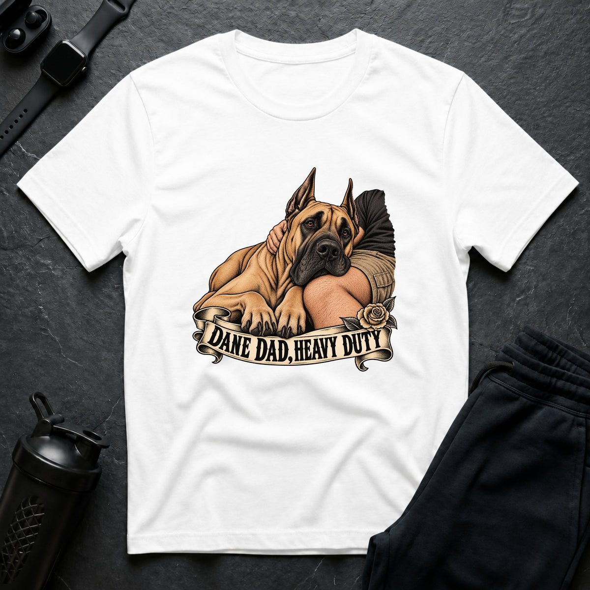 Dane Dad Duty – Great Dane T-Shirt