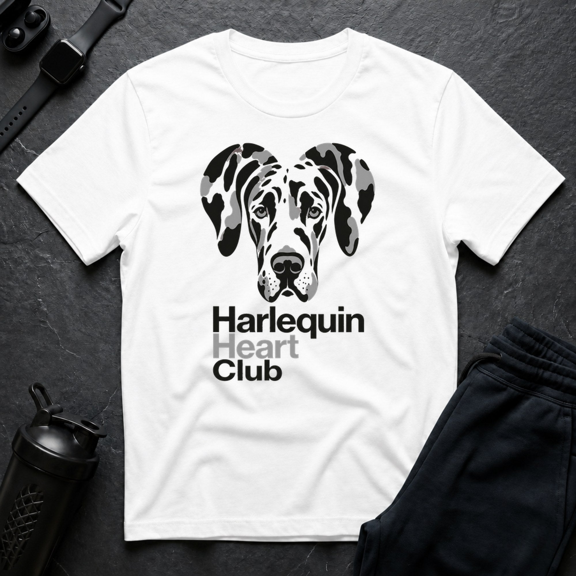 Harlequin Heart Club - White