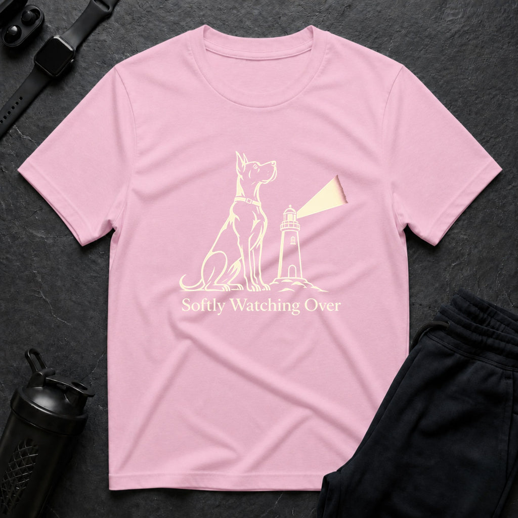 Great Dane Lighthouse - Light Pink