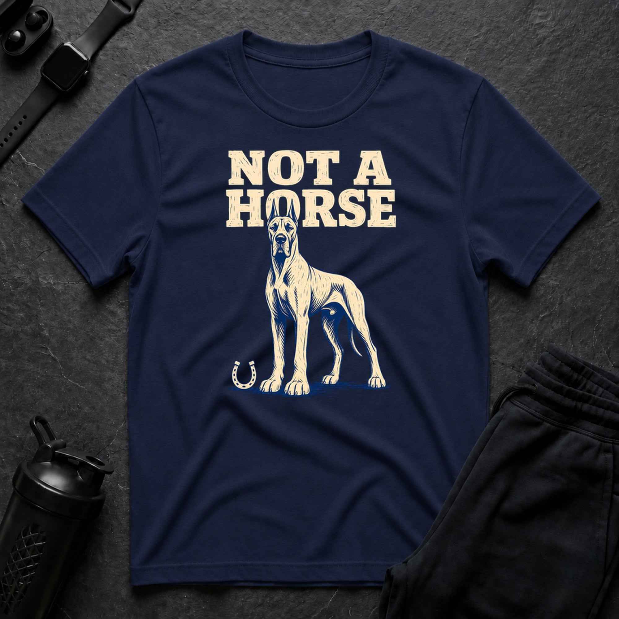 Fawn Dane Woodblock - Navy