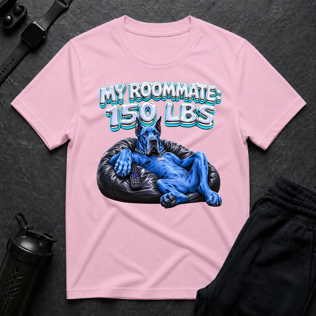Blue Dane Chrome Couch - Light Pink
