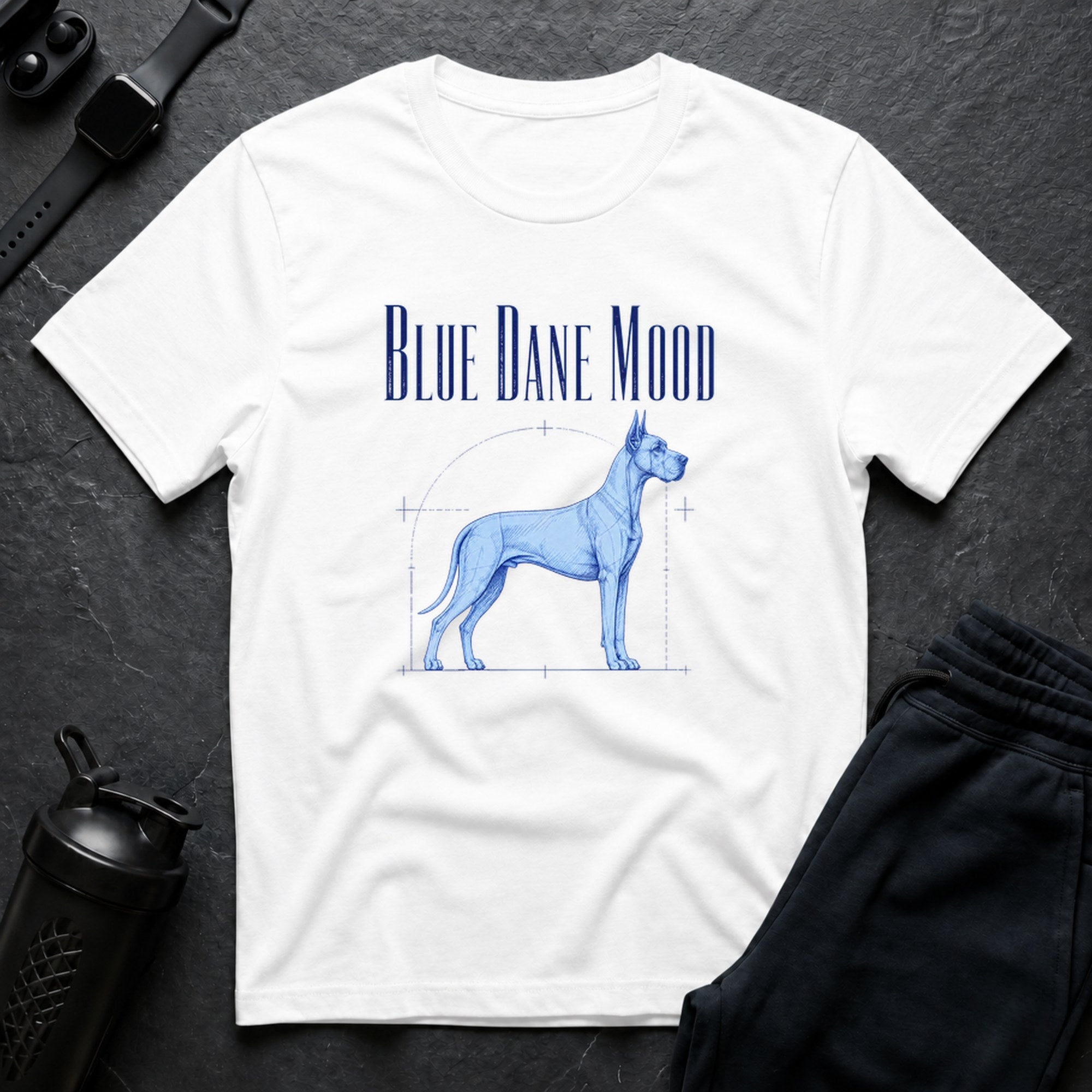 Blue Dane Mood - White