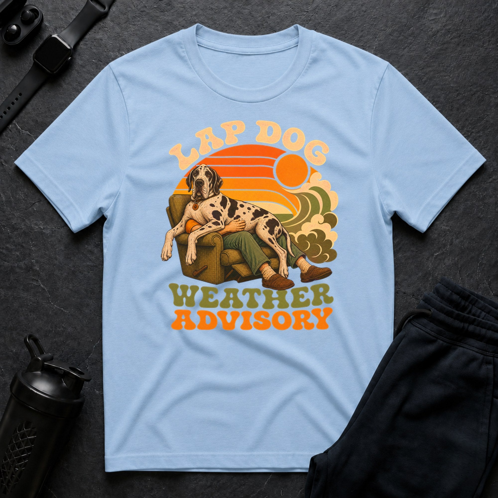 Retro Mantle Dane - Light Blue