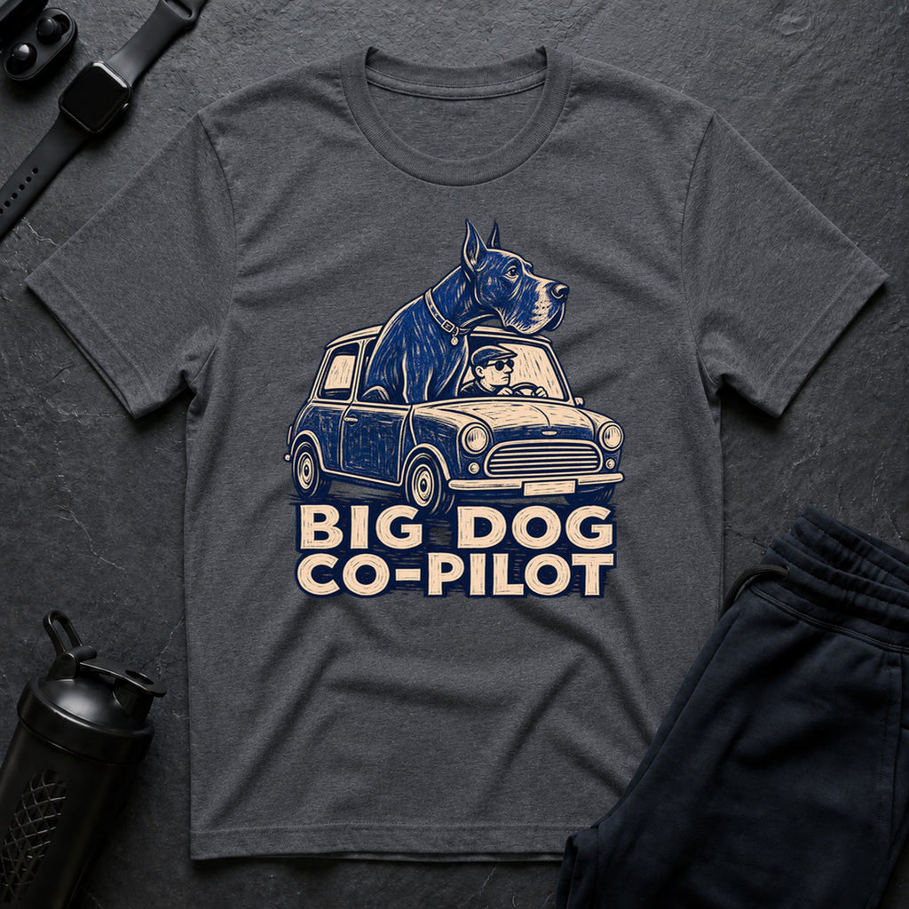 Blue Dane Woodcut - Sport Grey