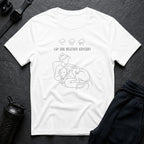 Blue Dane Line Art - White