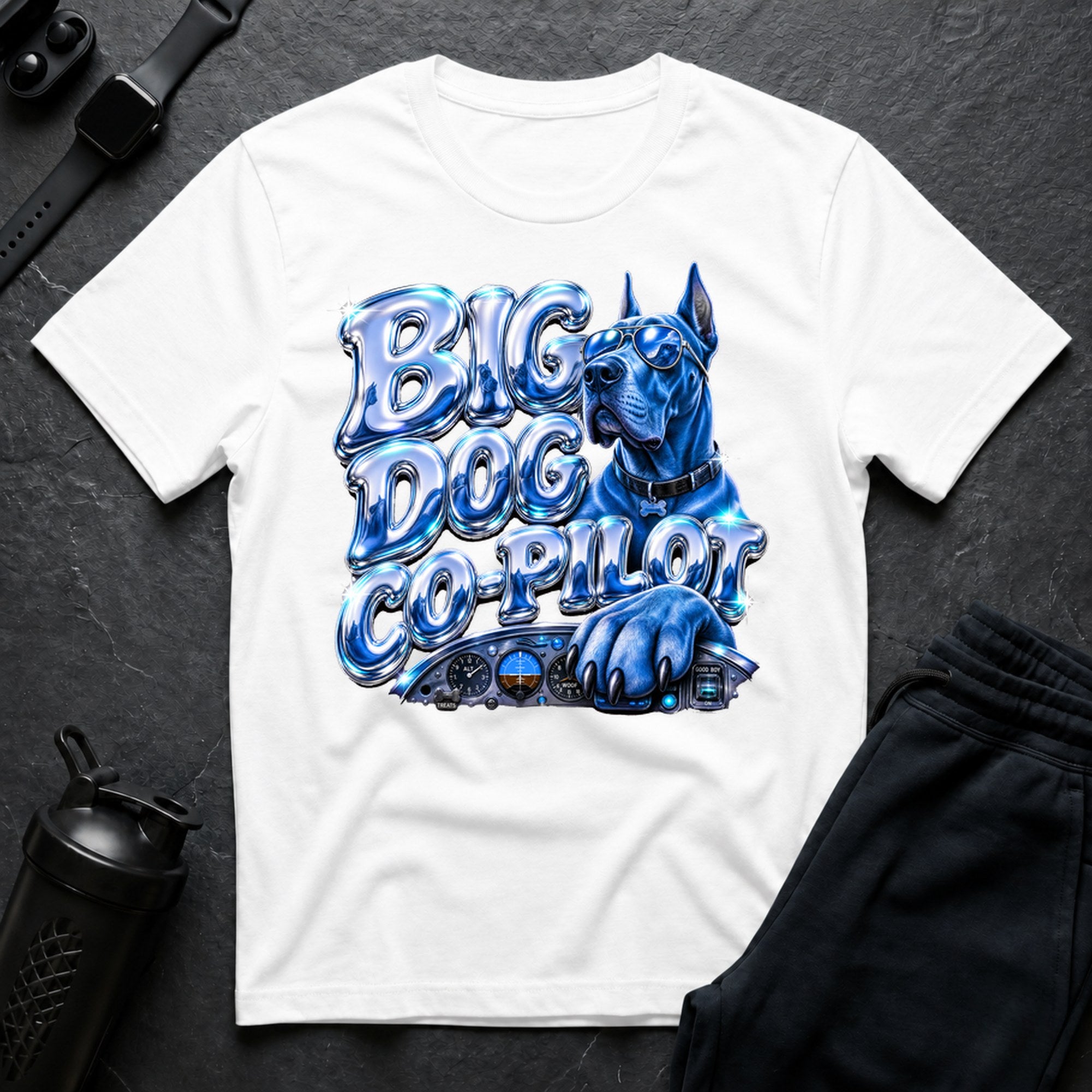 Blue Dane Ride - White