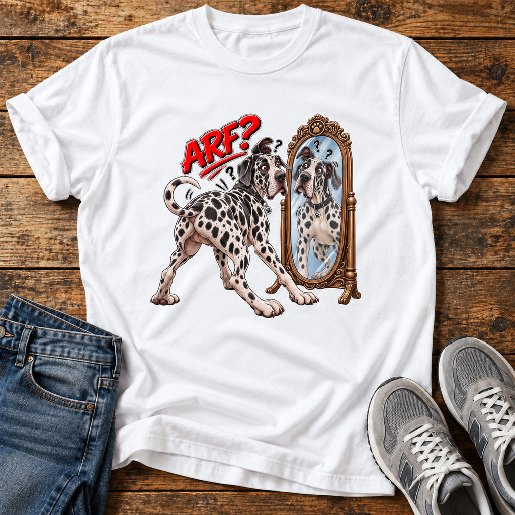 ARF Reflection  T-Shirt on a light wood flat lay with jeans and walking shoes